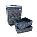 Roo Beauty Arabella Beauty Trolley Hairdressing Case, Manicure And Nail Case In Imperial Black