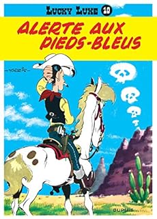 jaquette livre Lucky Luke, tome 10 : Alerte aux Pieds-bleus