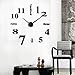 Produktbild Wandaufkleber ,Frashing Acryl Moderne DIY Wanduhr 3D Spiegel Oberfläche Aufkleber Home Office Decor (Schwarz)