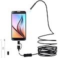 Endoscopio Android 3 in 1 Impermeabile IP67 USB Telecamera di Ispezione con LED Cavo Serpente Rigido per Dispositivo Tablet S