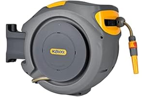 Hozelock Dévidoir Mural Auto Reel avec Tuyau de 20m 24010000