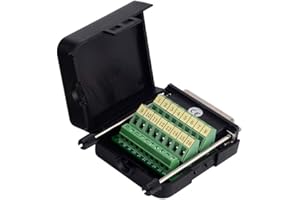 euroharry Adattatore Maschio DB25 a 25 Pin Connettore DB25-G1 Coperchio in plastica per morsettiera