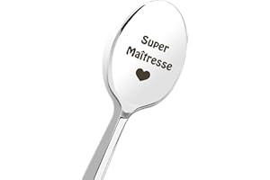 RATIFYALE Idee Cadeau Maitresse D'école fin D'Année Cuillère a Cafe Merci Maitresse Cadeau Nounou fin de Contrat Cadeaux Atsem Cadeaux Aesh D'éCole fin D'Année Directrice D'école Départ Retraite Maitresse Noel