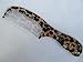Ladies, Girls Leopard Animal Grain 16cm Length Quality Plastic Healthy hair comb brush detangler anti-static, light weight by Fat-catz-copy-catz