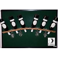 Lunes - Weinfass Art. Wand Weinregal & Weinglas Weinregal Regal Eiche Individuell gefertigt, mit 100% recycelten Eichenfässern aus den Corbières Südfrankreich.