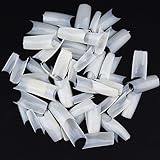 MAKARTT 500pcs Natural Color Well Less Nail Tips Half Cover Acrylic UV Gel False Nails 10 Sizes for Nail Salons and DIY Nail Art at home (Natural)