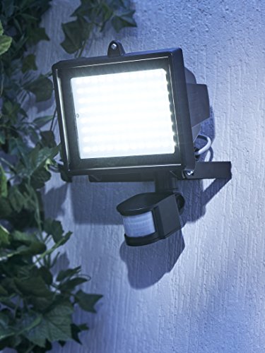 LED Strahler mit Bewegungsmelder 96 LED 8 Watt Fluter Strahler Licht Scheinwerfer Außenstrahler Wandstrahler IP44 Spritzwassergeschützt 4000K Neutralweiß - 4