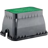 Standard rectangular irrigation box [40 x 27 x 30 cm] Black polypropylene body, resistant to weather and the impact of weathe