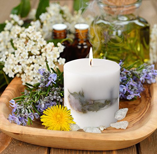 Citronella Kerze Anti Mücken Duftkerze Sojawachs Zitronell Stumpenkerze Groß 710g 85Std - 3