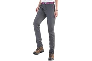 Tofern Pantalon Ski Femme Imperméable Respirant Pantalon Randonnée Chaud Softshell Thermique Étanche Coupe-Vent Hiver Pantalon de Montagne Neige Escalade