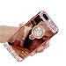 Produktbild Sweau iPhone XS MAX Hülle, iPhone XS MAX Silikon Hülle Spiegel Kristall Strass Diamanten Glänzend Glitzer Mirror Spiegel Ultradünn TPU Schutzhülle Etui Bumper für iPhone XS MAX,Diamond Ring Holder