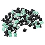 Cantidad: 100 pack; Su diámetro de cable aplicable es de 5 mm o menos de 5 mm; Está hecho de plástico; Adecuado para superficies lisas y limpias