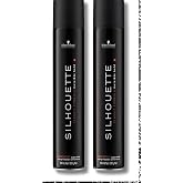 Silhouette G&uuml;&ccedil;l&uuml; Tutuşlu S&uuml;per Tutucu Sa&ccedil; Spreyi 500ml 2'li Paket, S4045787464016