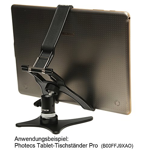 Photecs Tablet-Stativ-Adapter Typ1 mit 1/4″ Zoll Gewinde, Tablet Ständer, Universal Tablethalter für Tablets bis 21cm - 3
