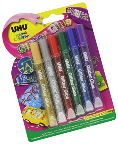 UHU Glitzerkleber Glitter Glue Original, Inhalt 6 x 10 ml - 3