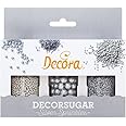 Decora 2082103 Set 85 G Perle E Bastoncini Argentati In Zucchero