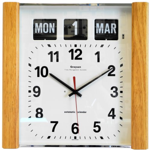 Preisvergleich Produktbild Kalender Uhr mit Licht Holzplatten – "Demenz und Alzheimer Uhr