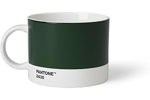 COPENHAGEN DESIGN Pantone Filiżanka, kubek do herbaty/kawy, delikatna porcelana (ceramiczna), 475 ml, ciemnozielony, 3435 C, Porcelana, jeden rozmiar