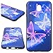 Produktbild CE-Link Samsung Galaxy J5 2017 Hülle Weiche Silikon Handyhülle Schutzhülle Ultra Dünn Slim Backcover Silicone TPU Bumper Clear Handy Tasche Schale Etui Weich Handytasche Soft Flexible für Galaxy J5 2017 (5,2 Zoll SM-J530F) Case Cover - Sterne und Schmetterlinge