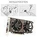 Produktbild Dailyinshop 128Bit Graphics Card for GTX1050 GPU 2G GDDR5 Gaming Video Card with Dual Fan(Color:Brown & Black)
