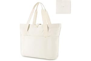 Aucuu Bolso de Lona con Bolsillos para Mujer, Bolso Bandolera Mujer Bolso, Gran Capacidad Bandolera Casual de Múltiples Bolsillos, para Compras, Viajes, Escolares, Trabajo