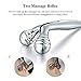 TOUCHBeauty TB-1682 Face Massage Roller with 70 degree V-shaped Lifting Microcurrent Device For Facial Toning & Lifting Body Slimming Skin Tighten Anti Ageing Device (Silver)