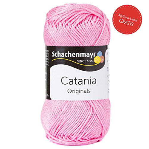 Catania Sommerwolle Schachenmayr leichte Baumwolle - Schachenmayr Wolle aus hochwertiger Baumwolle für farbenfrohe Designs! Catania Original orchidee Fb 222 (helllila, helles lila, hell lila), 100% Baumwolle, kühlende Trageeigenschaft, Wolle Catania Schachenmayr, Baumwollgarn
