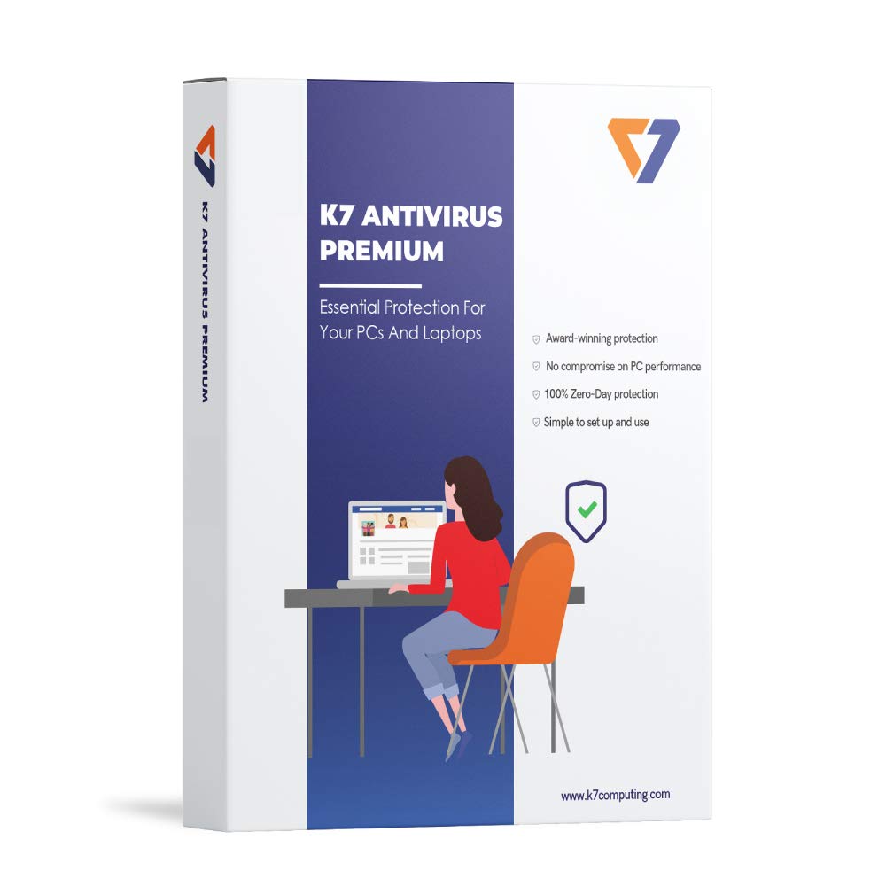 K7 Antivirus Premium 2023 for laptop/pc|1 User,1 Year| Antivirus, Internet Protection, Threat protection | 24 hr Email Delive