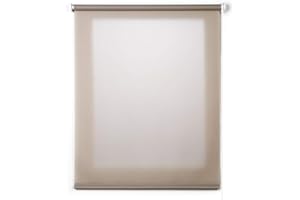 Estores Enrollables Translúcidos con Acabados de Calidad, Iluminación Natural y Privacidad Suave, Estor Enrollable de Fácil Instalación en Techo o Pared, STORESBASIC Crudo 200x250