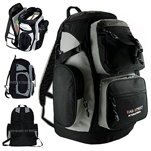 XL City & Laptop Rucksack - Alltag & Sport Rucksack Schulrucksack Reise Rucksack Notebook Rucksack Daypack Backpack Damen Herren Schwarz