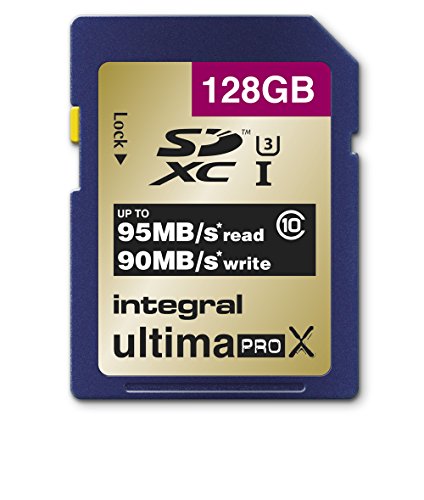 Integral SDXC 128GB Class 10 UltimaPro X UHS-1 class 3 Speicherkarte bis zu 95/90 MB/s read/write