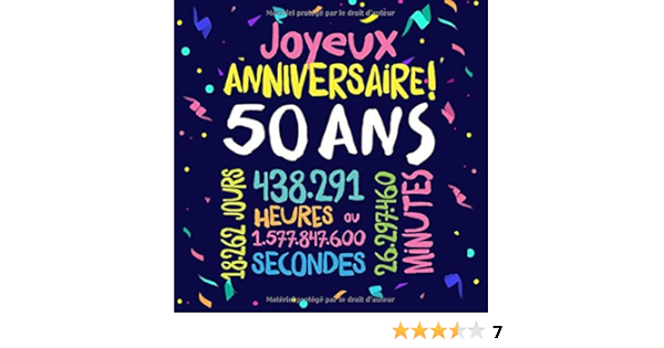 Joyeux Anniversaire 50 Ans Livre D Or Pour Le 50eme Anniversaire 50 Ans Decoration Cadeau D Anniversaire Pour Homme Ou Femme Livre Pour Les Felicitations Et Photos Des Invites