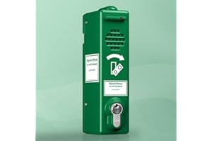 TMS PRO SHOP Türwächter ABUS Zylinderschloss verschiedenschließend, 80 dB/105 dB, grün, Art.-Nr. 38097 | Türwächter Notausgang | Fluchttürwächter | Türwächter Alarm