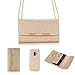 Produktbild Samsung Galaxy S9 Plus Hülle, Miya Handyhüllen Damen PU Leder Flip Handtasche Handy Schutzhülle mit Card Holder Geld Brieftasche Handhülle Case Cover für Samsung S9 Plus - Gold