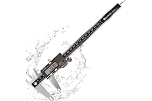 KETOTEK Pied à Coulisse 200mm, Pied à Coulisse Digital en Acier Inoxydable, Outil de Mesure Micromètre Vernier IP54 étanche 8 Pouces, mm/inch, Off Automatique