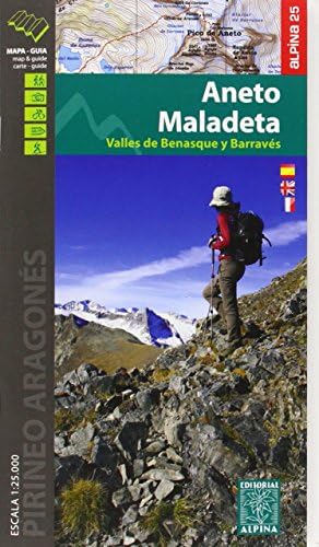 Maladeta Aneto (Vall de Benasque) carte&guide, m&hiking g.