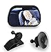 Produktbild Rücksitz Auto Baby gekrümmter Spiegel Einstellbarer Rücksitzspiegel für Babyschalen mit 2 Halterungen Saugnapf oder Klammer (85×50 mm), bruchsicher