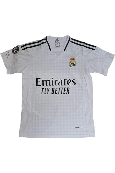 Real Madrid Season 2020/21 Unisex T-Shirt with Large Shield, Unisex_Adult,  GH9987, White, S: Buy Online at Best Price in Egypt - Souq is now Amazon.eg