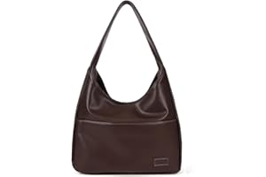 AiNinXun Borsa Hobo Donna Borsa a Spalla Borse in Pelle Tote Bag Grandi Borse Università Donna Borsa a Mano Vintage Pelle Borsa Tracolla Hobo Bag Borsa Tote per Shopper Lavoro Ufficio Università
