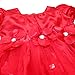 iEFiEL Newborn Baby Girl Red Christmas Party Flower Petals Tutu Dress Flower Headband Outfits 18-24 Months