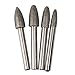 Imported 4pcs 6mm Shank Diamond Coated Peach Shape Grinding Burrs Bits 6/8/10/10mm RS.210.00