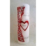 Konfirmationskerze K-91r in vers. Farben inkl. Namen und Datum - auch zur Kommunion