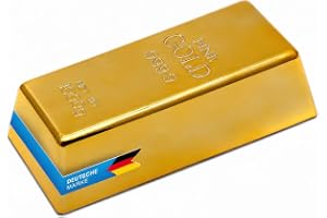Gold Bar Doorstop and Paperweight - rolig falsk gulddörrjuster som är bedrägligt äkta!