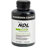 Triple Magnesium with Vitamin B6 and D | NDL Pro-Health | More Energy | Bisglycinate, Malate and Citrate | Energy, Muscles an