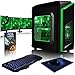 Produktbild VIBOX Killstreak GS670-129 Komplett-PC Paket Gaming PC - 4,1GHz AMD FX 6-Core CPU, GTX 1070, leistungsfähig, Desktop Gamer Computer mit 2 Spielgutscheine (Inklusive For Honor Code), 3x Dreifach 22" Monitor, Gamer Tastatur & Mouse, Grün Innenbeleuchtung, lebenslange Garantie* (3,5GHz (4,1GHz Turbo) Superschneller AMD FX 6300 Sechs 6-Core Prozessor CPU, Nvidia GeForce GTX 1070 8GB Grafikkarte, 16GB DDR3 1600MHz RAM, 1TB HDD Festplatte, F3 Grün Gehäuse, Ohne Windows Betriebssystem)