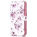 Produktbild kompatibel mit iPhone 8 Plus Hülle,iPhone 7 Plus Hülle,Handyhülle iPhone 8 Plus/7 Plus PU Leder Wallet Tasche Brieftasche Schutzhülle Flip Hülle Ledertasche Magnet Etui Handytasche,Pink Rose