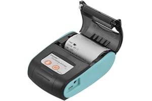 CICONY Stampante Termica per ricevute, Formato Mini, Ricezione Bluetooth 4.0, Portatile, 58 mm, Senza fili, per Android e Windows (Blue)
