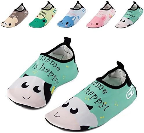 ALSYIQI Boys Girls Kids Quick-Dry Swimming Shoes Lightweight Aqua Socks For Beach Pool Surf Yoga Exercise