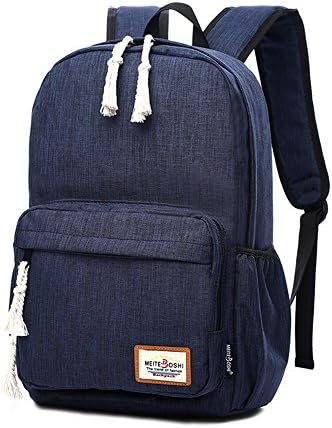 R7070 LapTop BackPack 15.6inch Casual Unisex Waterproof Oxford School Backpack Women Backpack men (blue)