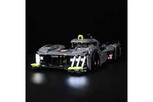Hosdiy Jeu de Lumière - LED Lumiere Kit pour Lego-42156 - Compatible avec (9X8-24H-Le-Mans-Hybrid-Hypercar-42156) Modèle (Seul Lumière, sans Modèle) (Classic Lumiere)